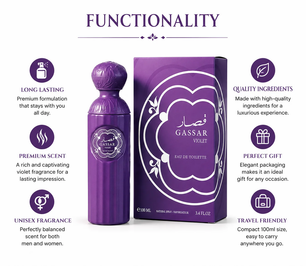 Gassar Violet Perfume Spray